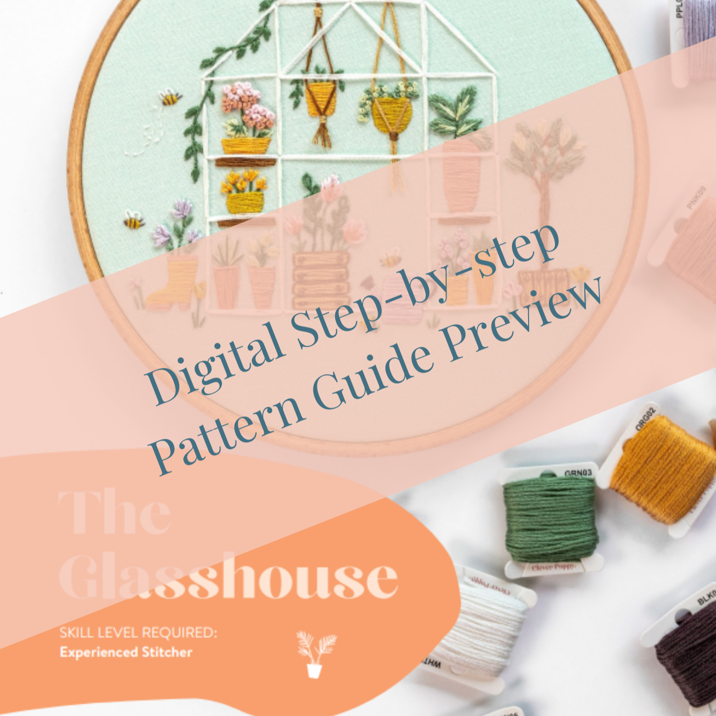 The Glasshouse Embroidery Kit