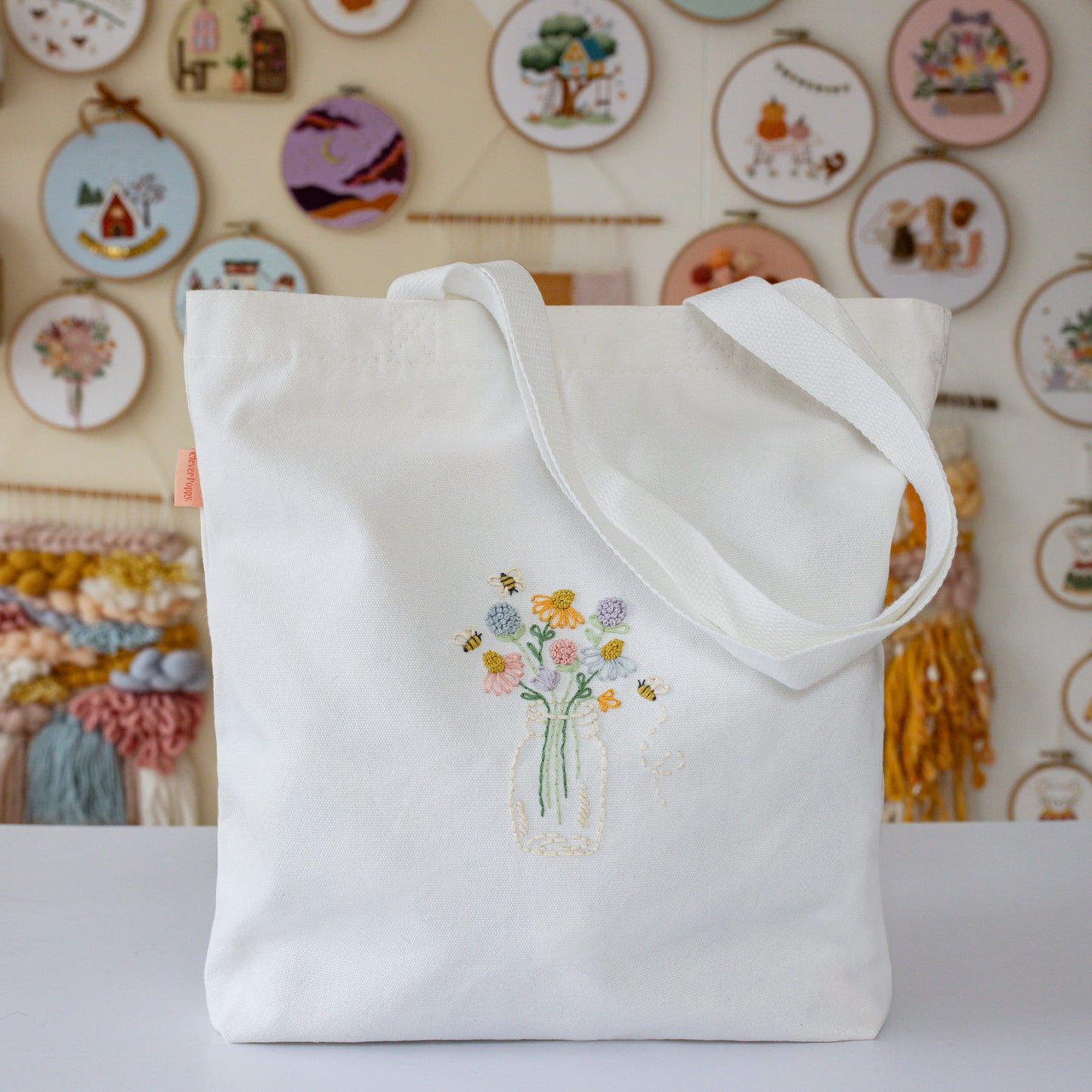 Bee Happy Tote Bag Beginner Kit