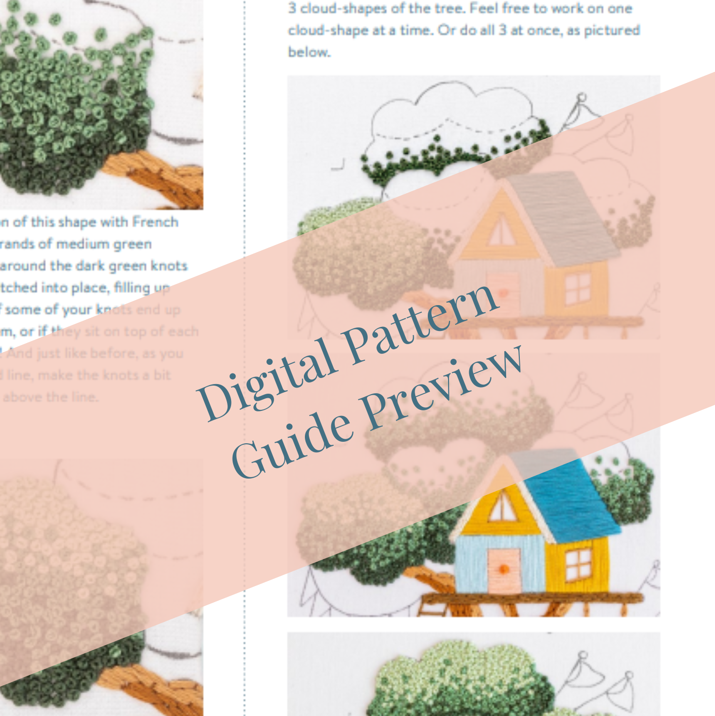 The Treehouse Embroidery Kit