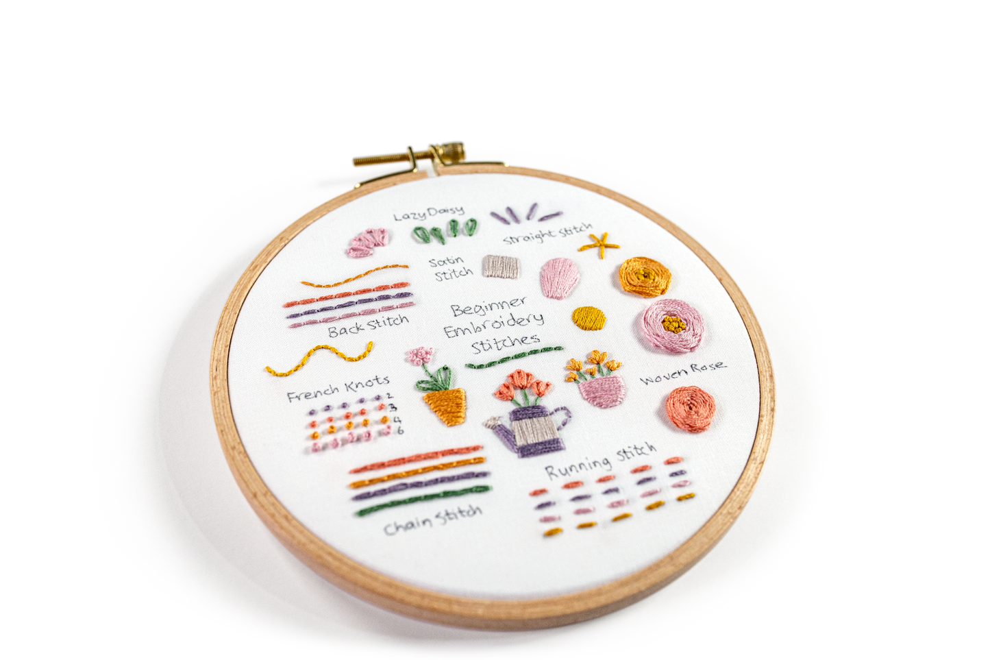 Pot Plant Stitch Sampler Beginner Kit