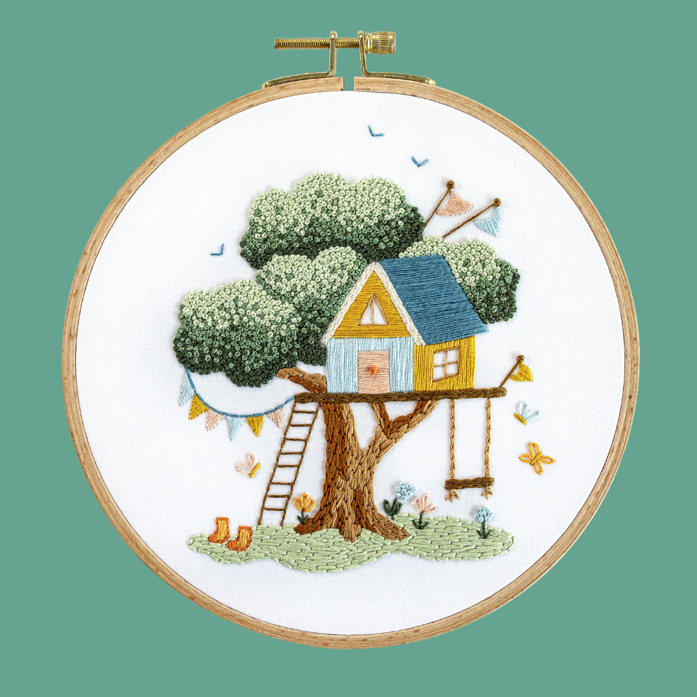 Tree Embroidery Pattern Realistic Christmas Tree Embroidery Kit