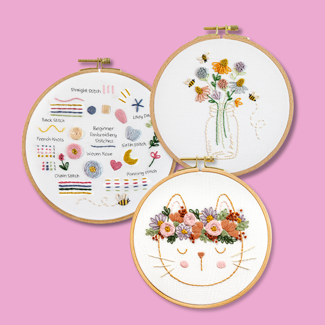 Thread Bundle Flowers - Learn How to do This Modern Embroidery Techniq –  Clever Poppy