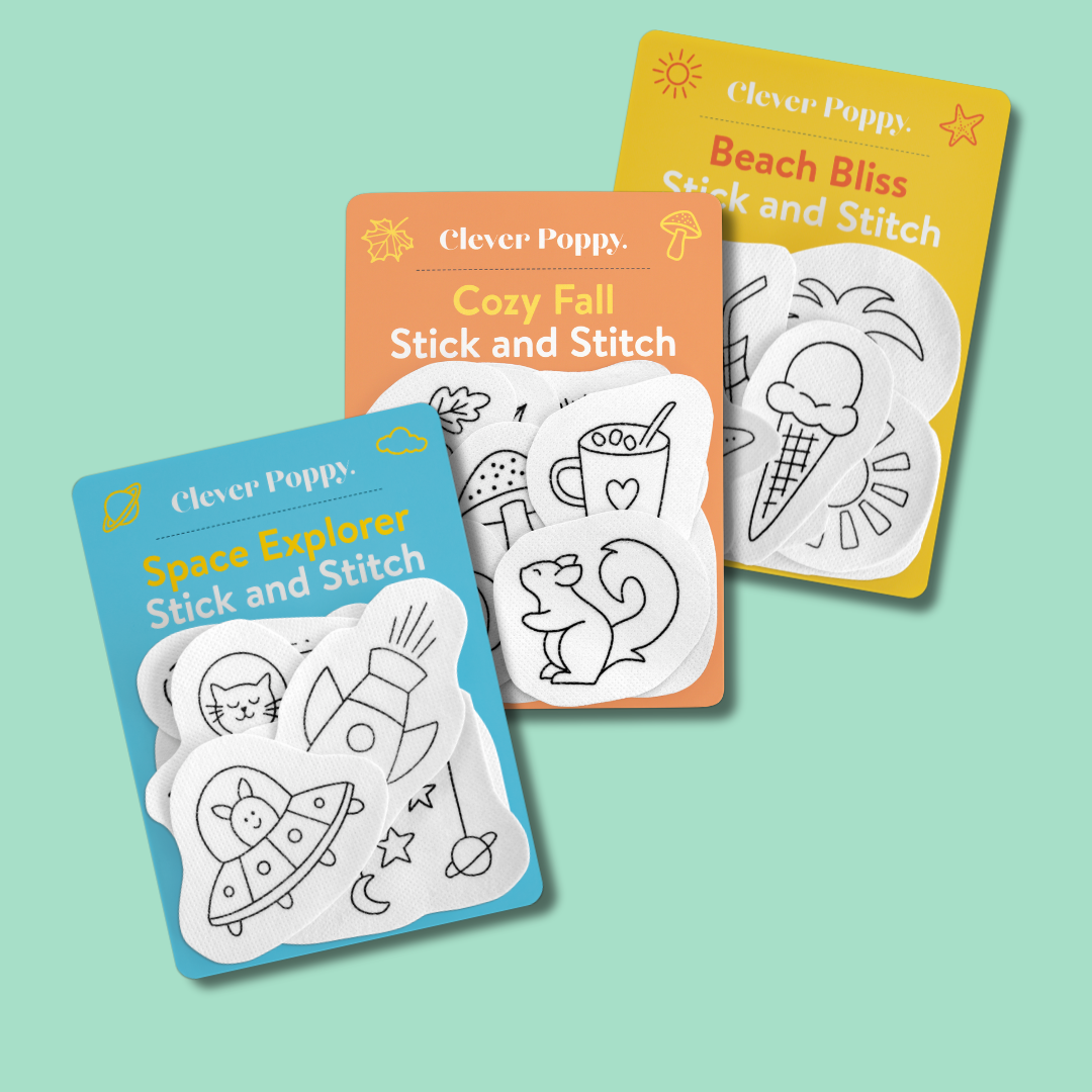 Wash Away Stickers 3 Pack Bundle