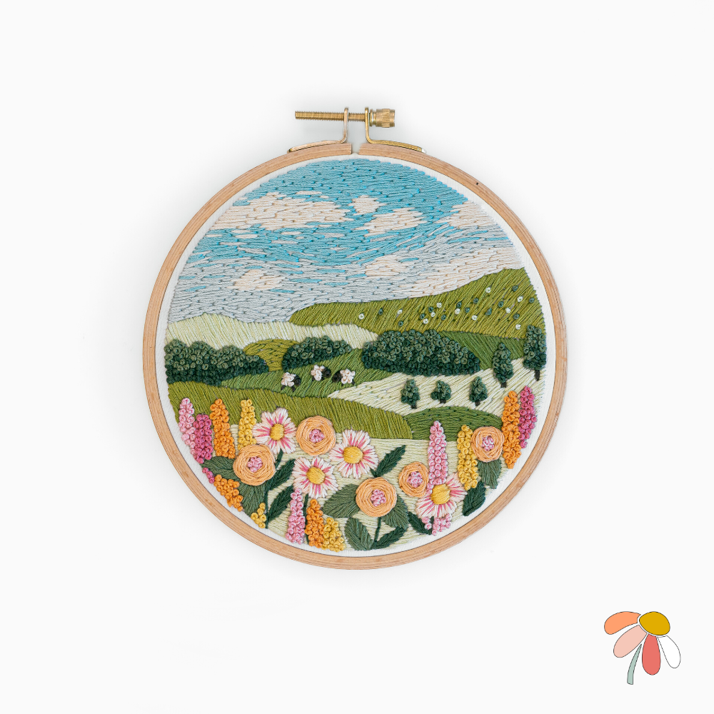 Quiet Flowers And Plants Embroidery Starter Kits