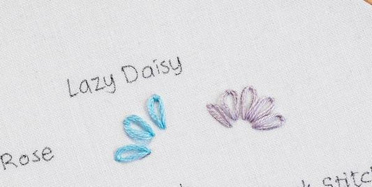 Lazy Daisy - Learn How to Do This Modern Embroidery Technique