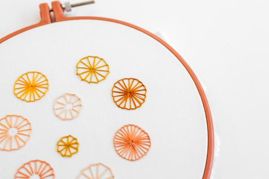 Buttonhole Wheel - Learn This Modern Embroidery Technique