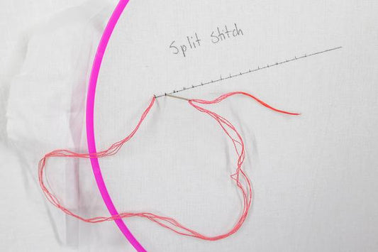 Split Stitch - Learn how to do this Modern Embroidery Technique