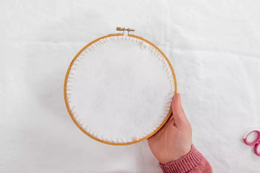 Finishing Your Hoop With a Fabric Back - Learn This Modern Embroidery Technique