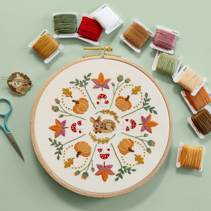 Fall Mandala Embroidery Kit