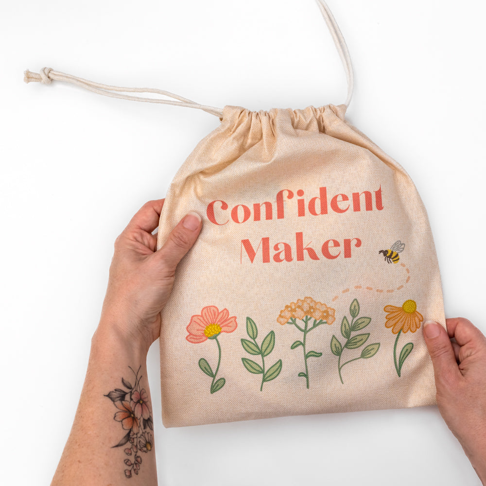 Machine Embroidery Ideas - Twin Flower Bag