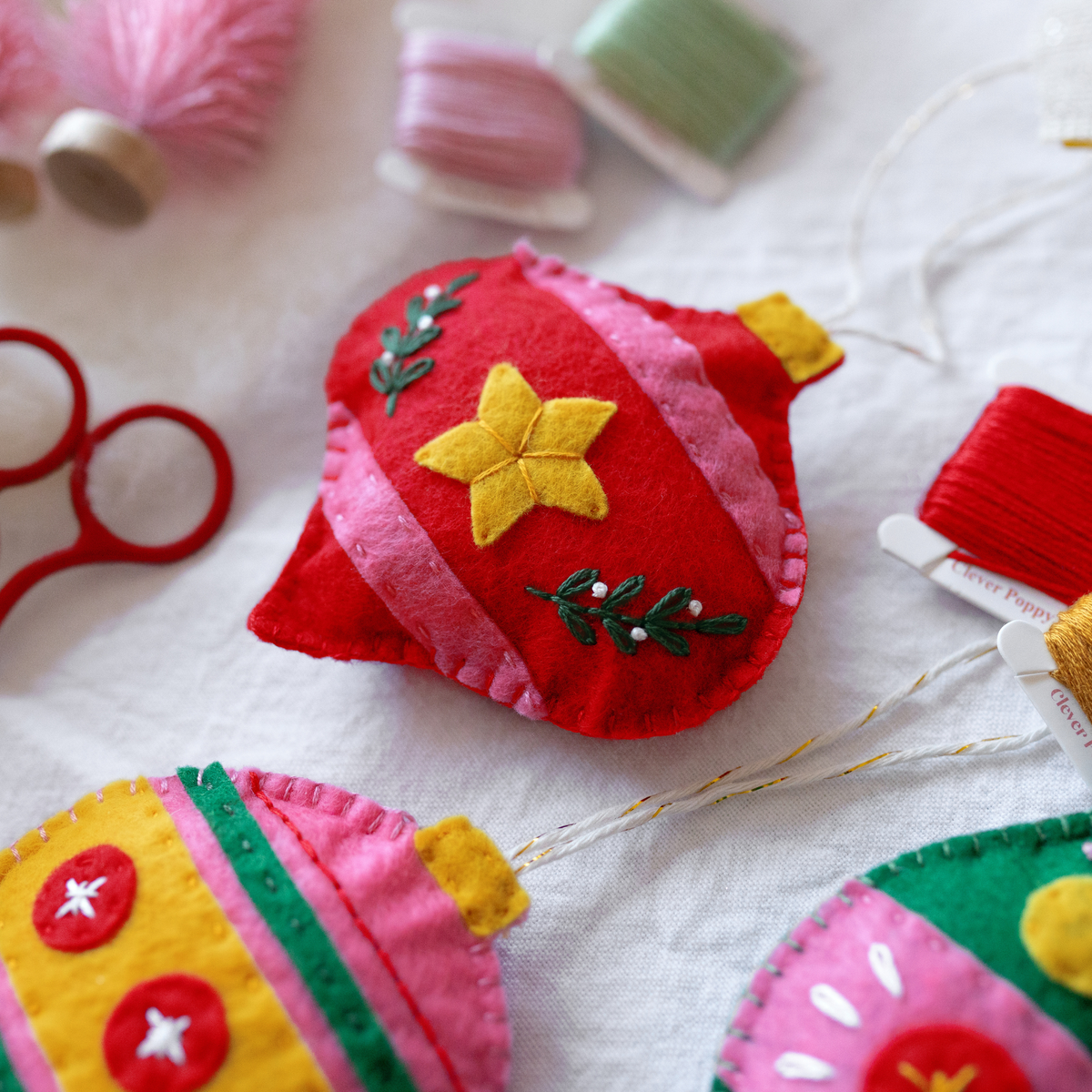Festive Felt Ornaments Beginner Kit