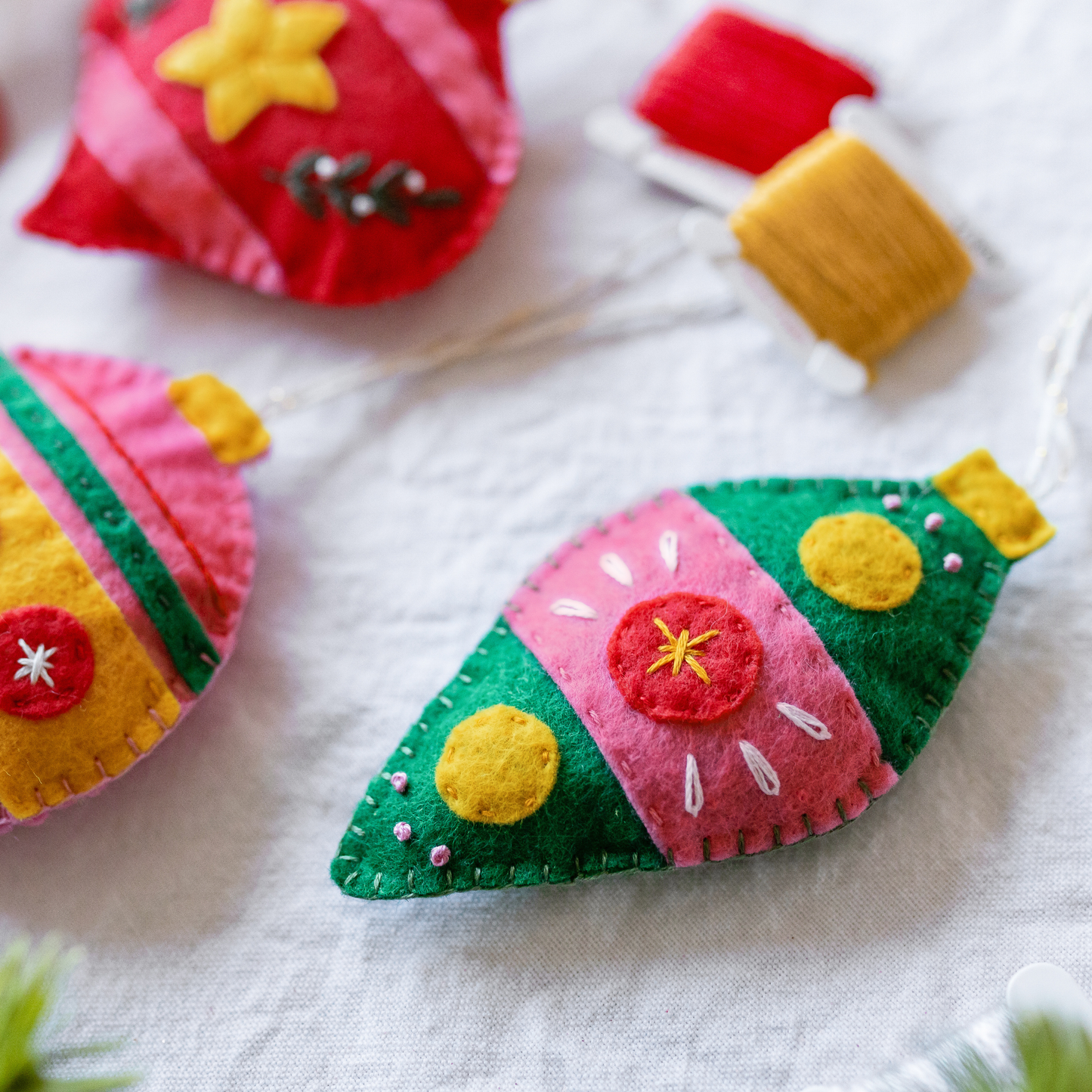 Festive Felt Ornaments Beginner Kit