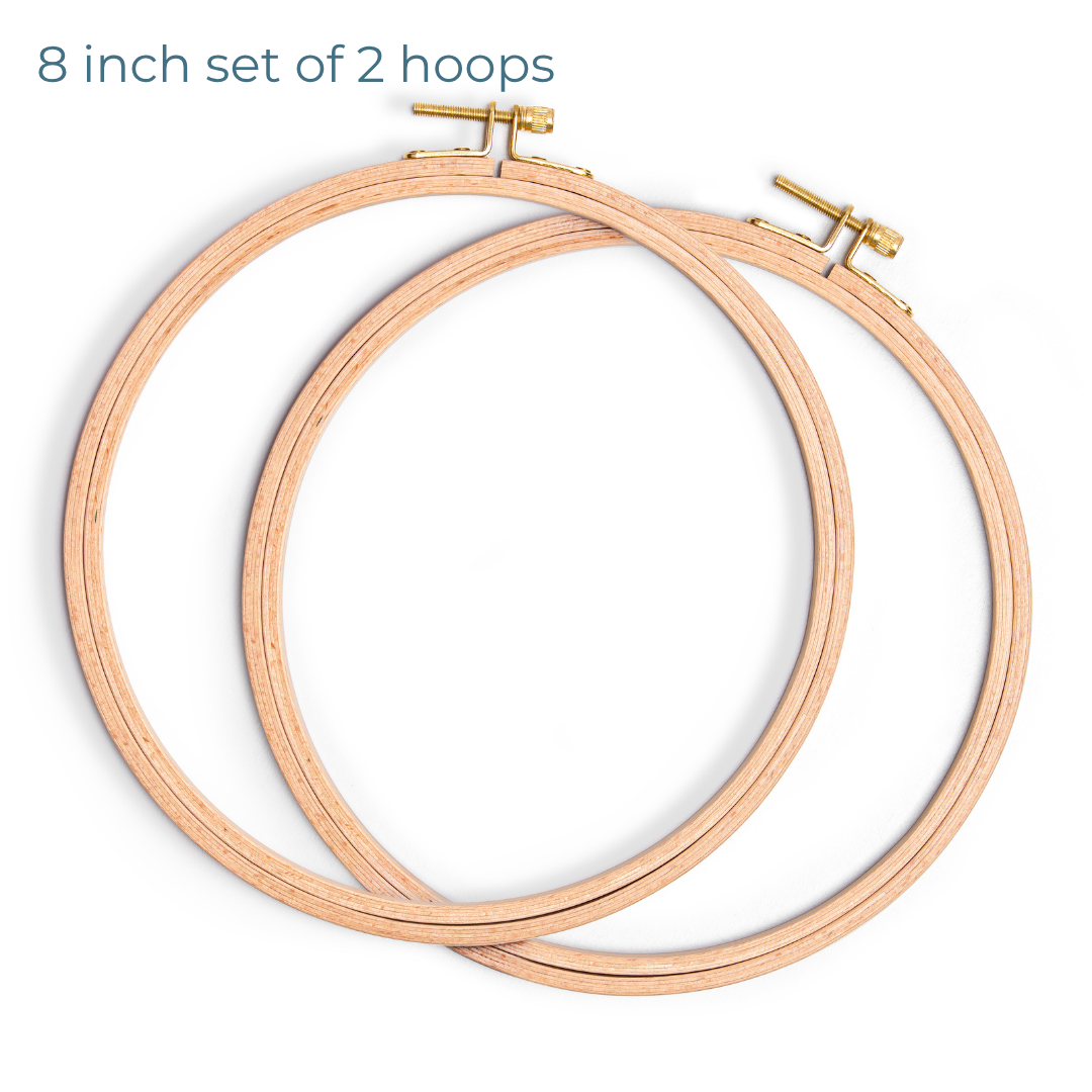 Wooden Embroidery Hoops | Wooden Display Hoops | Clever Poppy