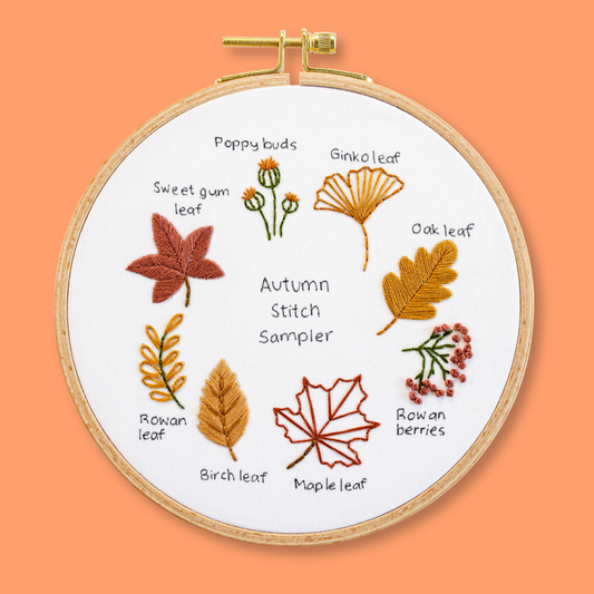 Autumn Leaf Stitch Sampler Beginner Kit