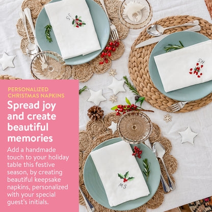 Personalized Christmas Napkins Beginner Kit