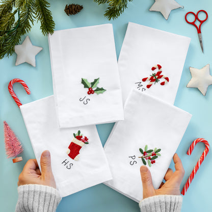 Personalized Christmas Napkins Beginner Kit