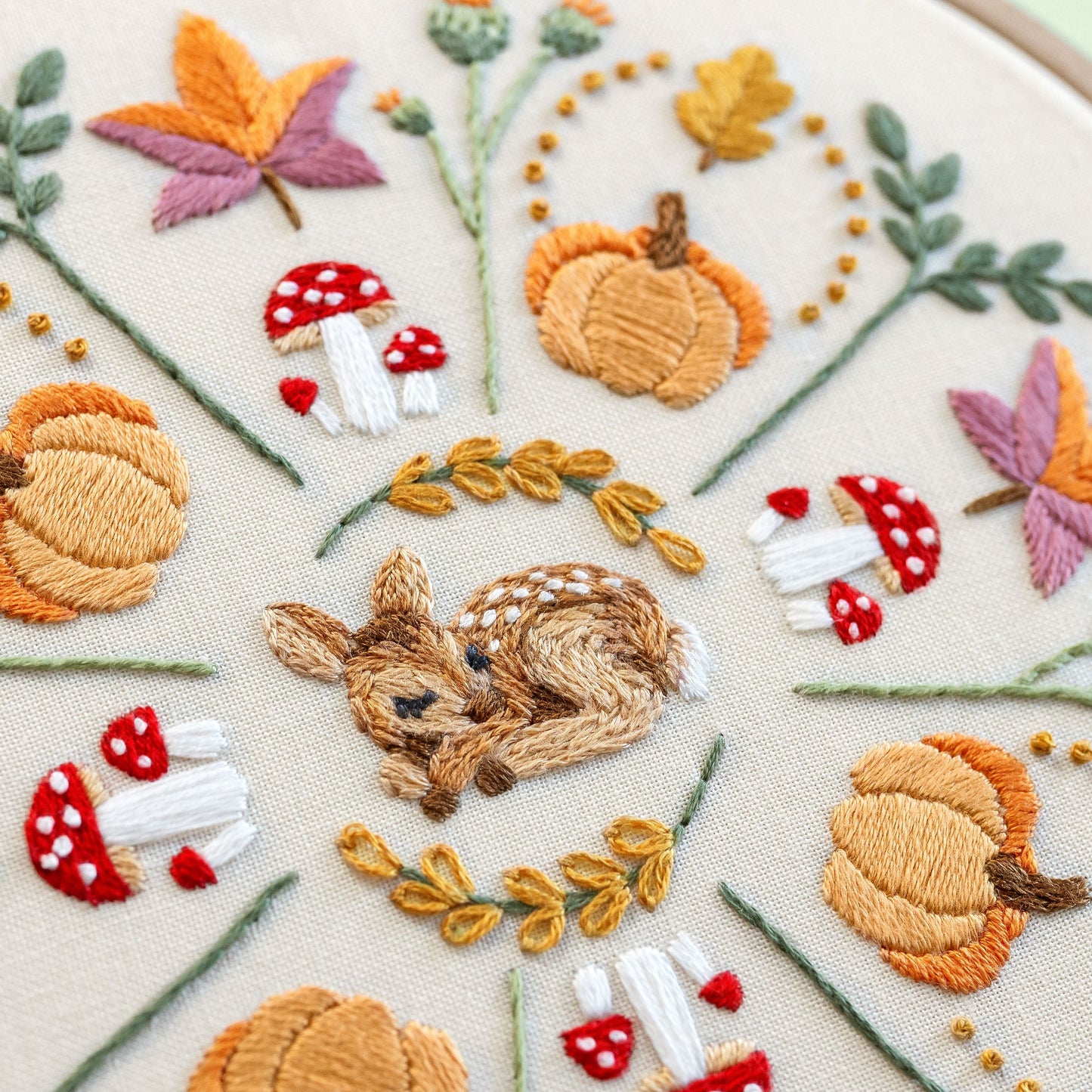 Fall Mandala Embroidery Kit