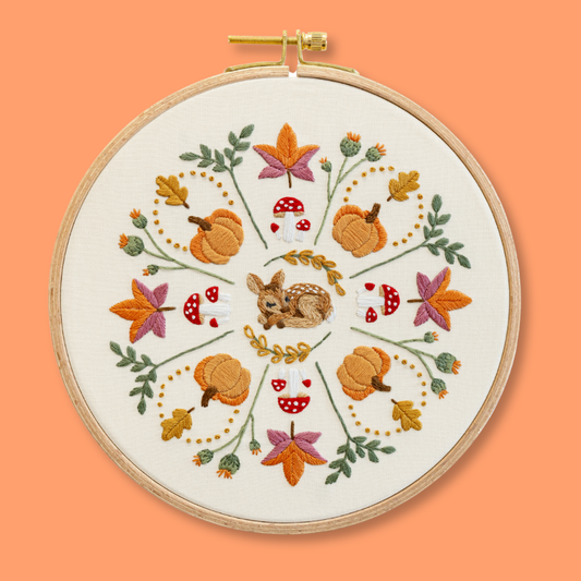 Fall Mandala Embroidery Kit