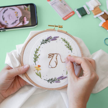 Spring Rabbit Kitchen Towel Beginner Kit