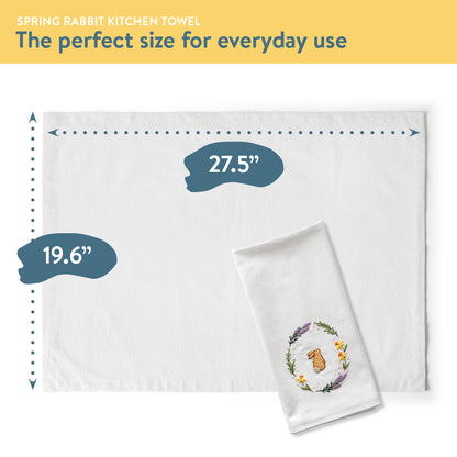 Spring Rabbit Kitchen Towel Beginner Kit