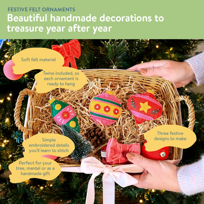 Festive Felt Ornaments Beginner Kit