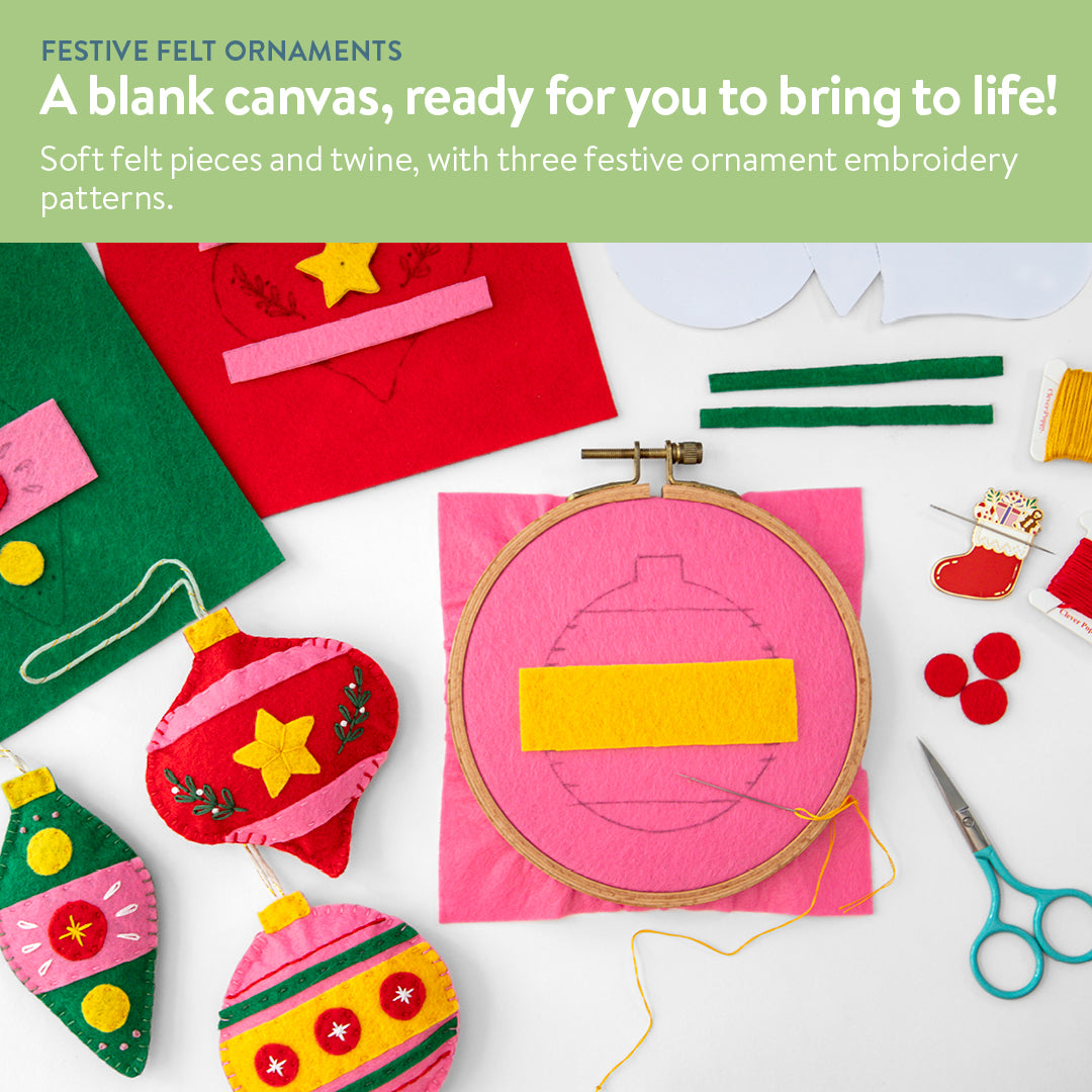Festive Felt Ornaments Beginner Kit