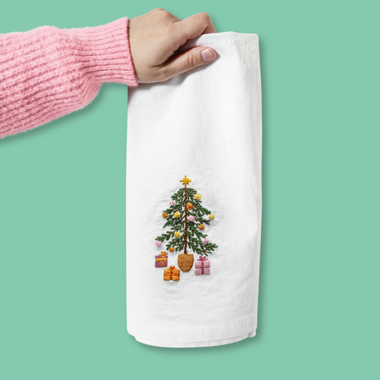 Christmas Tree Kitchen Towel Beginner Kit