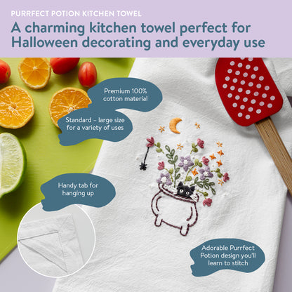 Purrfect Potion Kitchen Towel Beginner Kit