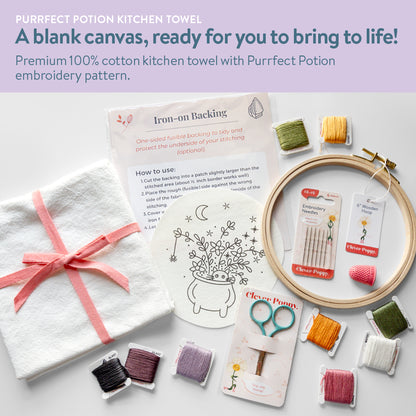 Purrfect Potion Kitchen Towel Beginner Kit