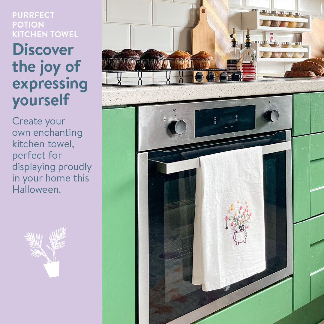 Purrfect Potion Kitchen Towel Beginner Kit