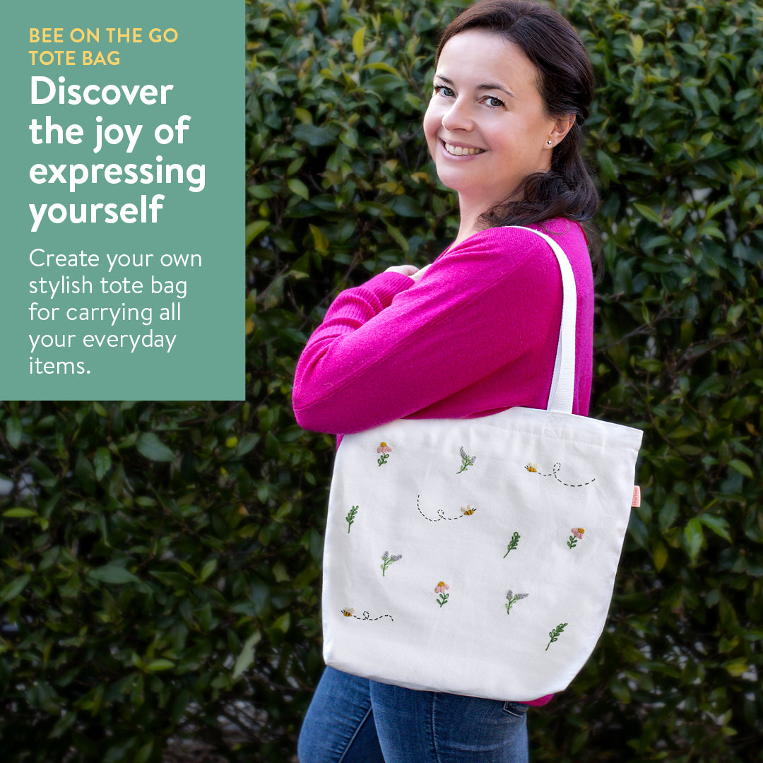 Bee on the Go Tote Bag Beginner Kit | Clever Poppy