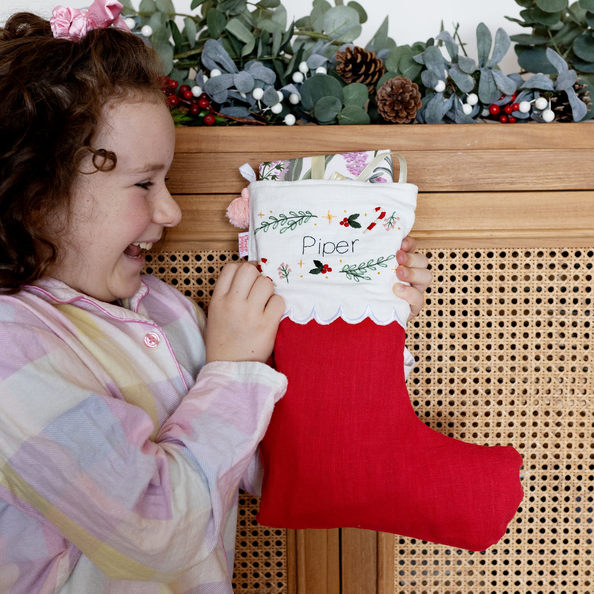Embroidery Kit | Personalized Christmas Stocking Beginner Kit | Needlecraft Kits