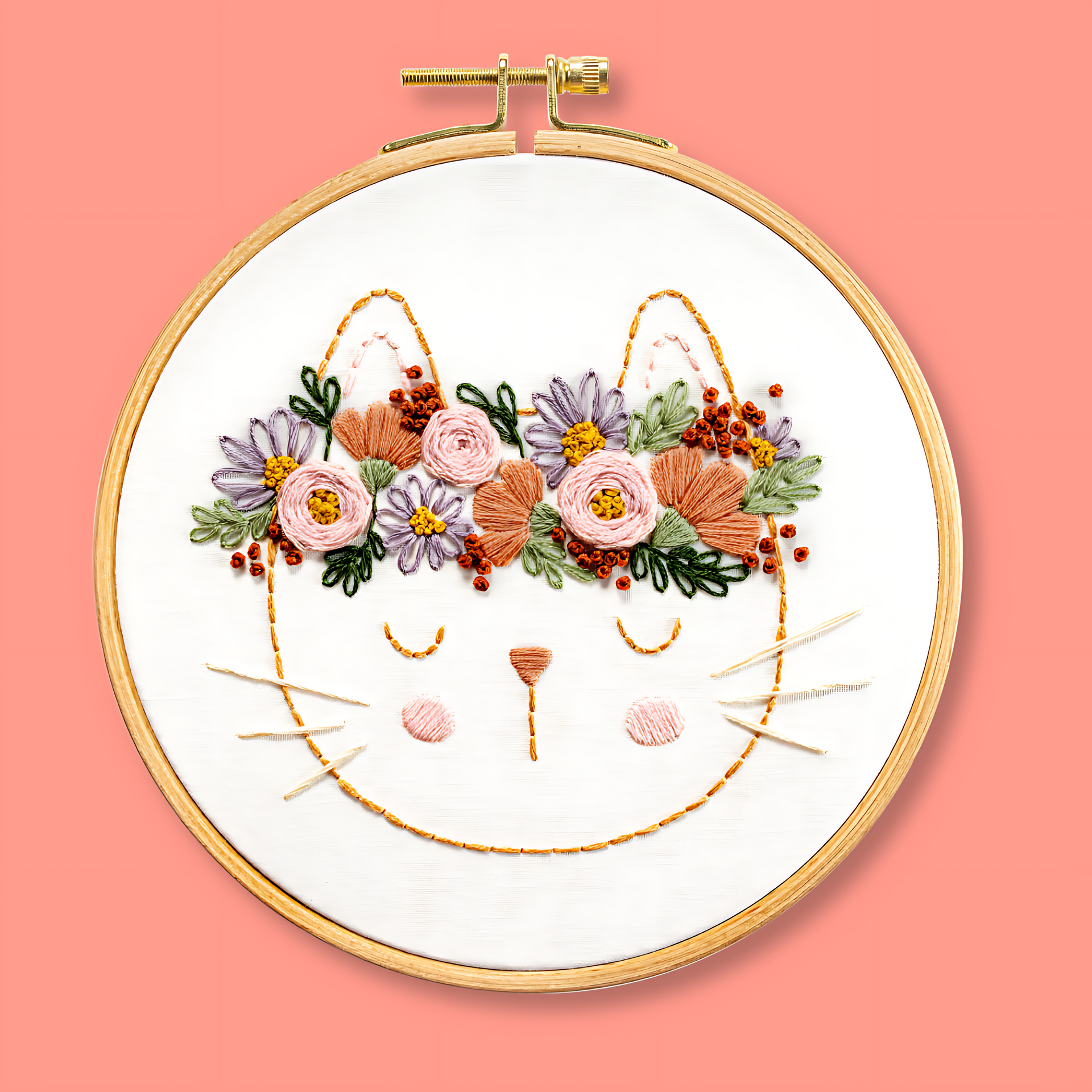kanaecco | キジトラ集合🐈‍⬛✨ #kanaecco #embroiderykanaecco