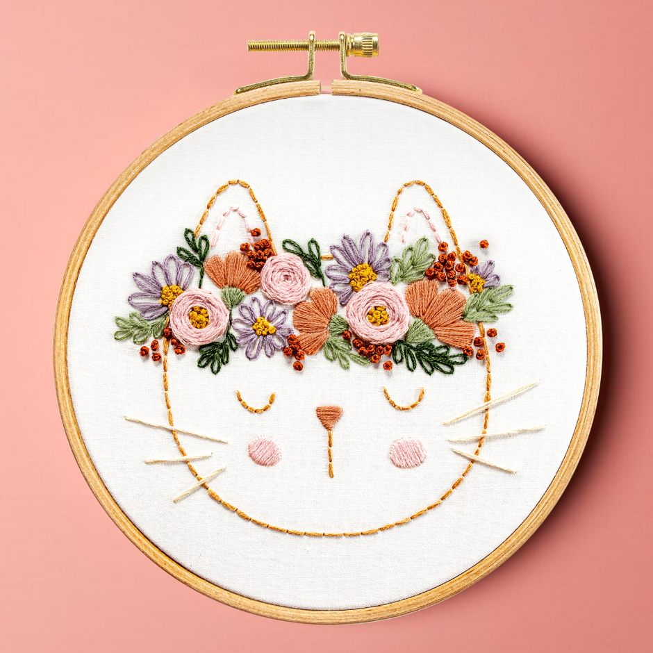 Clever Poppy | Beginner Embroidery Kits & Supplies