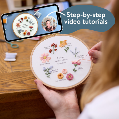 Floral Stitch Sampler Beginner Kit