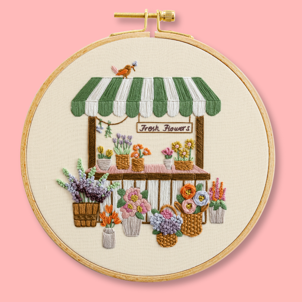The Flower Stall Embroidery Kit
