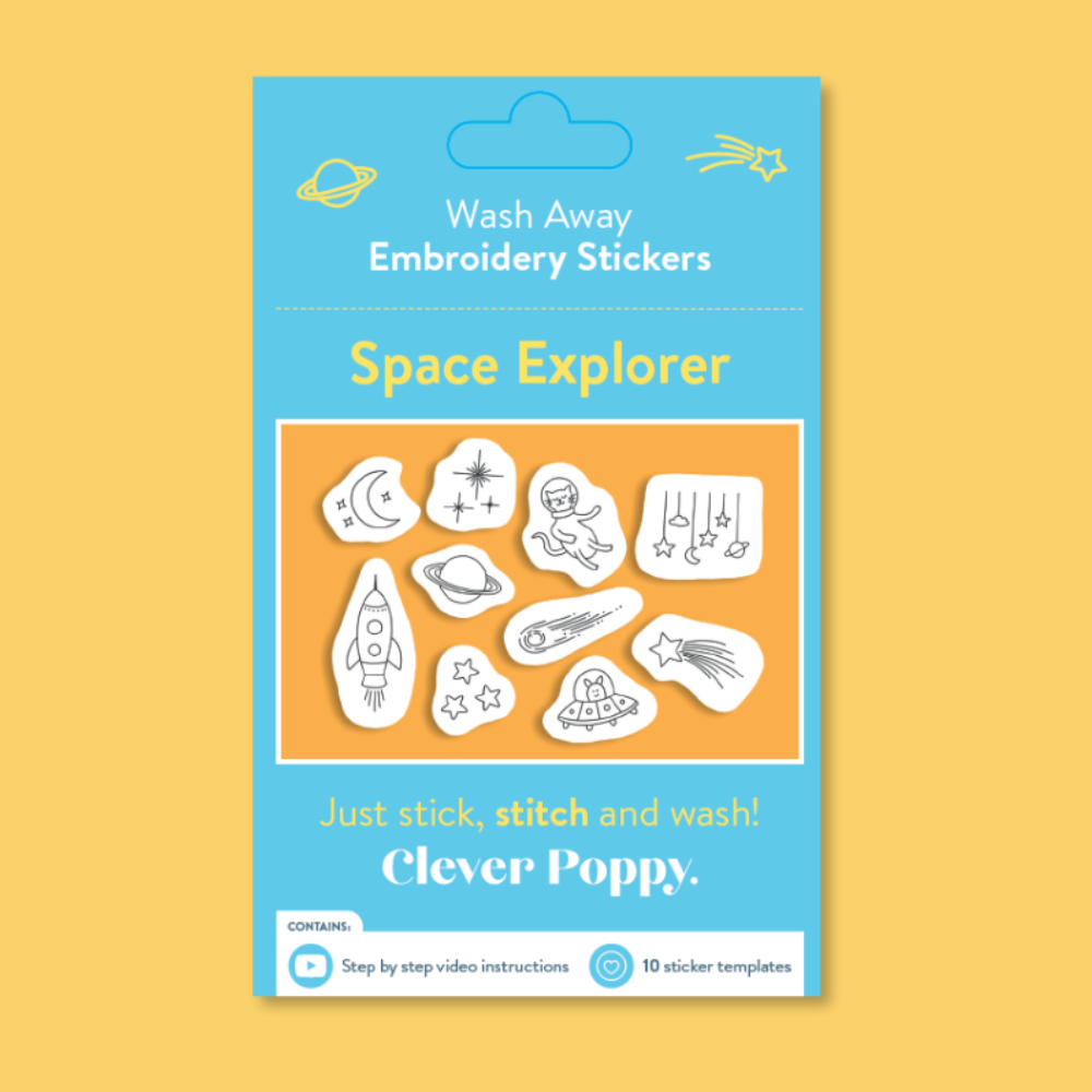 Space Explorer Wash Away Stickers Pack