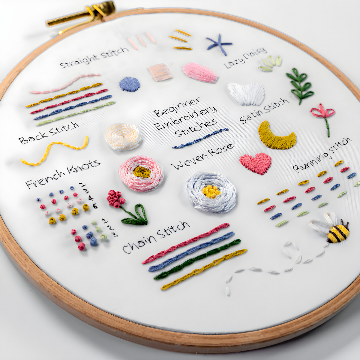 Stitch Samplers Shell Stitch Sampler Beginner Kit | Clever Poppy