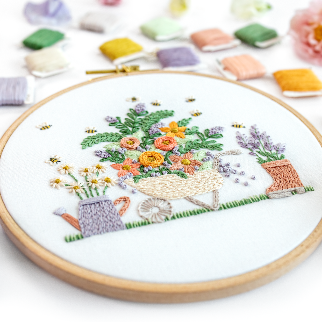 The Gardening Bee Embroidery Kit