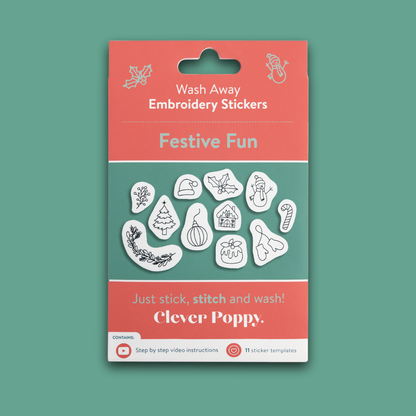 Festive Fun Wash Away Stickers Pack