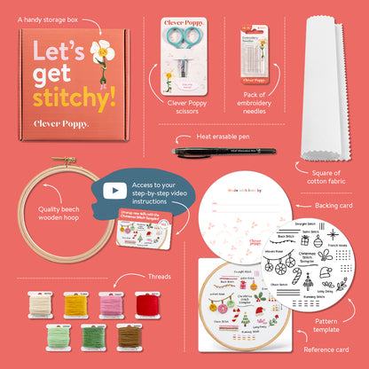 Christmas Stitch Sampler Beginner Kit