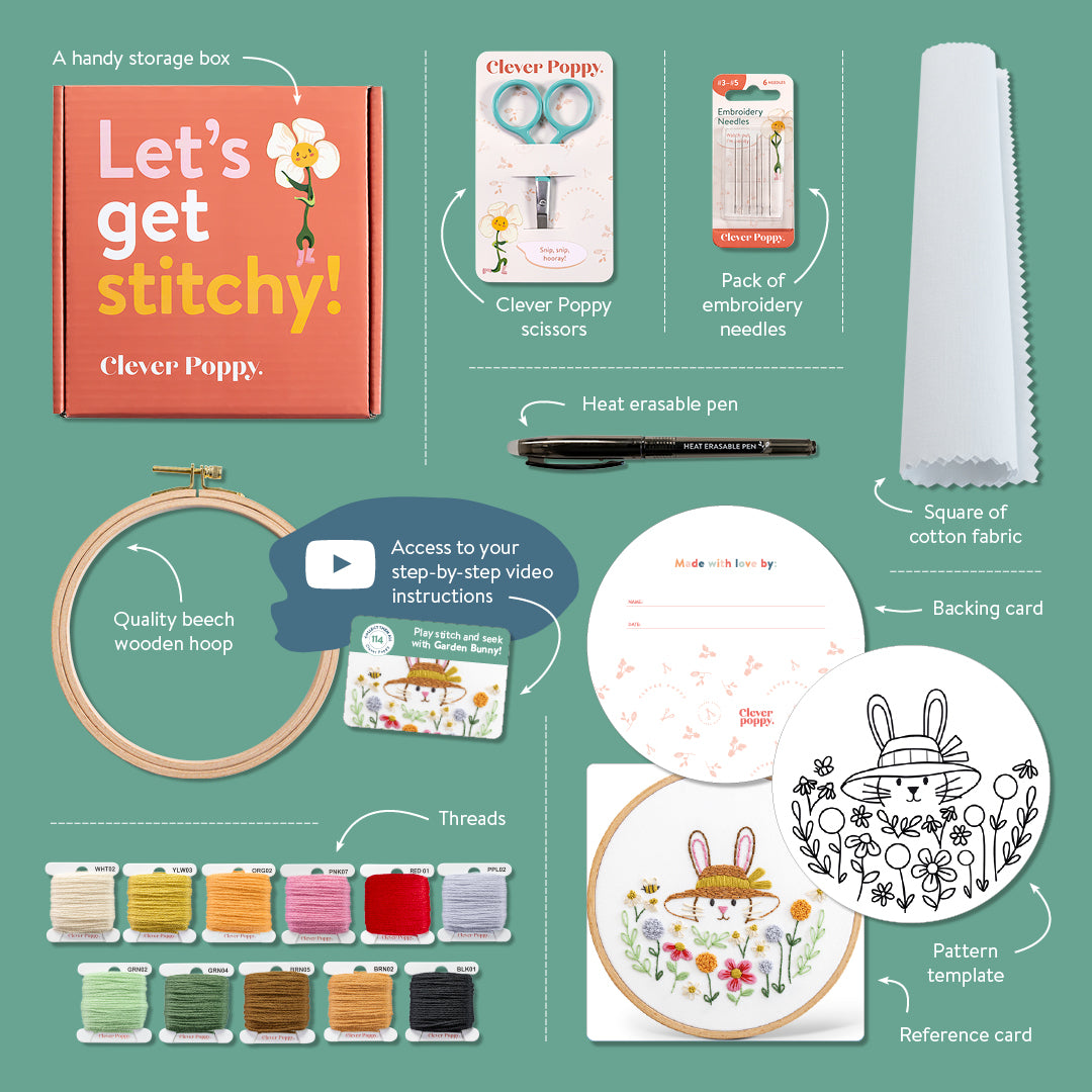 Garden Bunny Beginner Kit | Clever Poppy