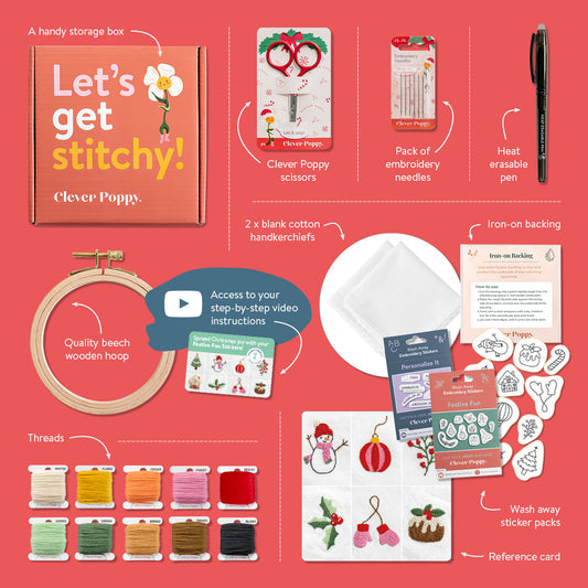 Personalized Festive Fun Handkerchiefs Beginner Kit