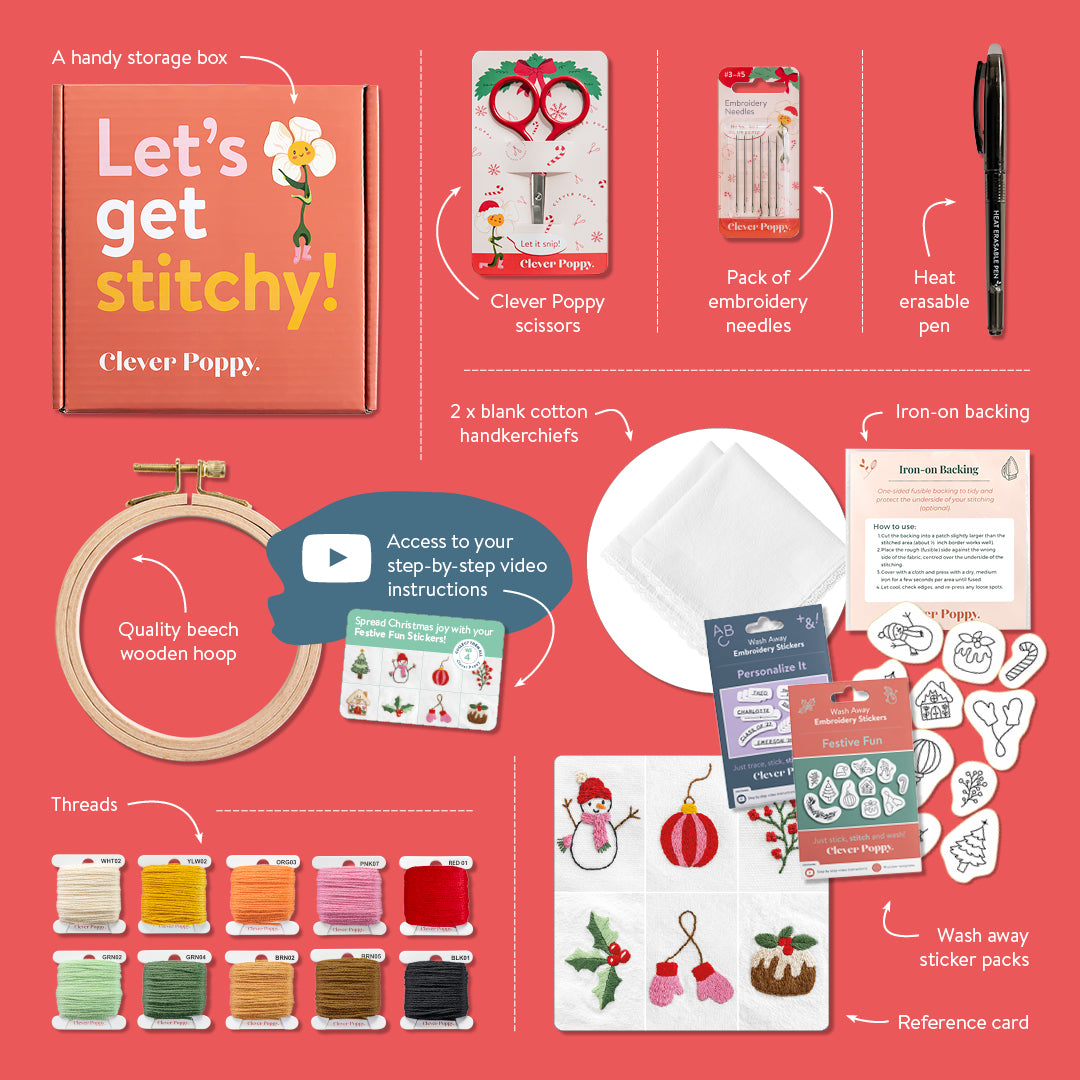 Personalized Festive Fun Handkerchiefs Beginner Kit