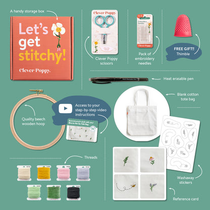 Bee on the Go Tote Bag Beginner Kit