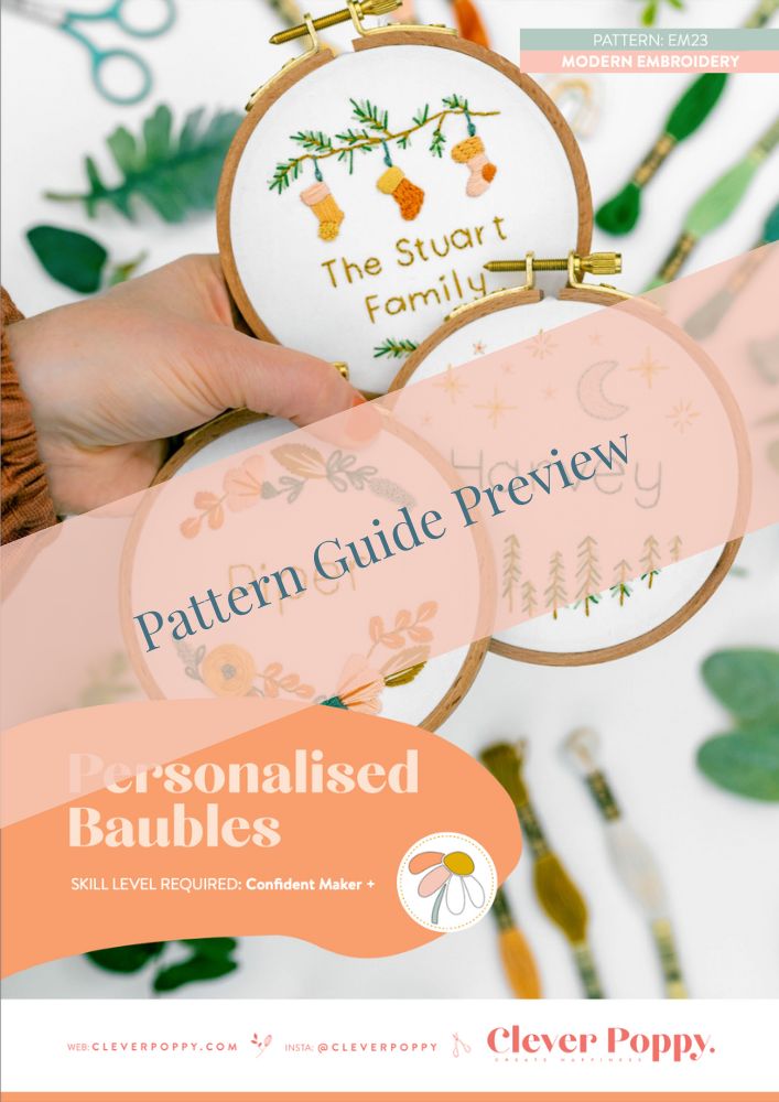 Personalised Baubles Pattern Kit