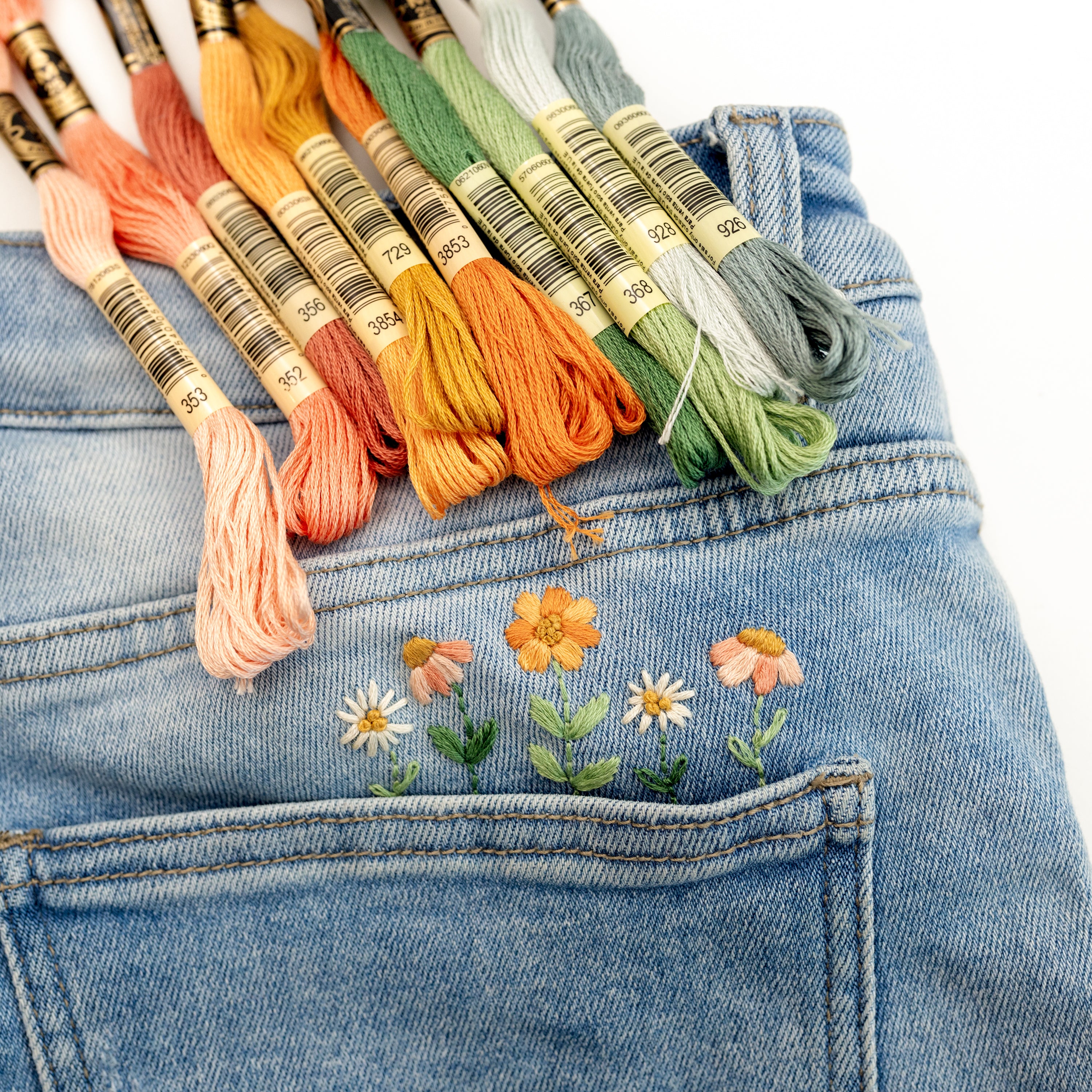 Decorate Pants With Machine Embroidery : 4 Steps (with Pictures