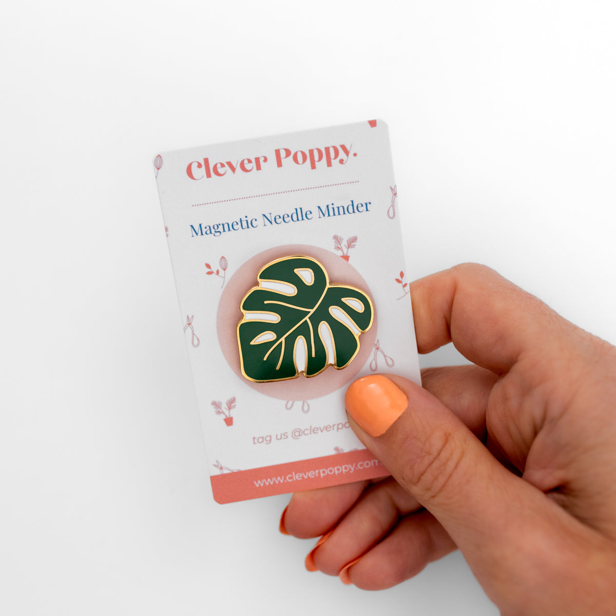 Monstera Magnetic Needle Minder - Clever Poppy
