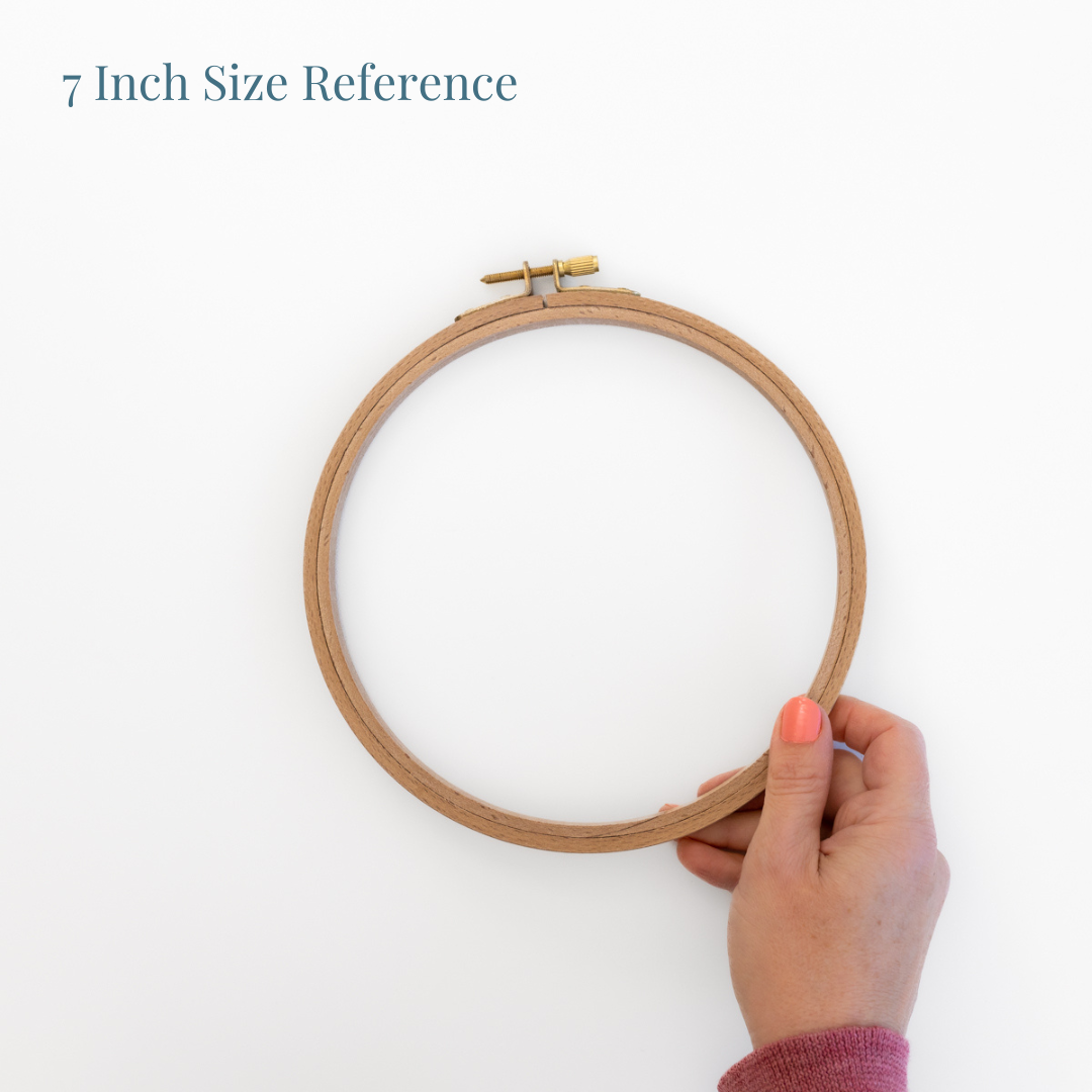 Large Oval Beech Wood Embroidery Hoop: Landscape Orientation