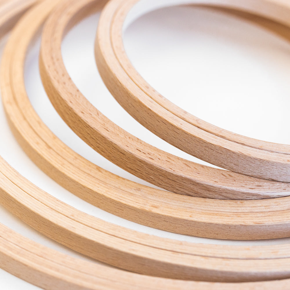 Wholesale Beech Wood Craft Hoops for Recreation and Hobby 